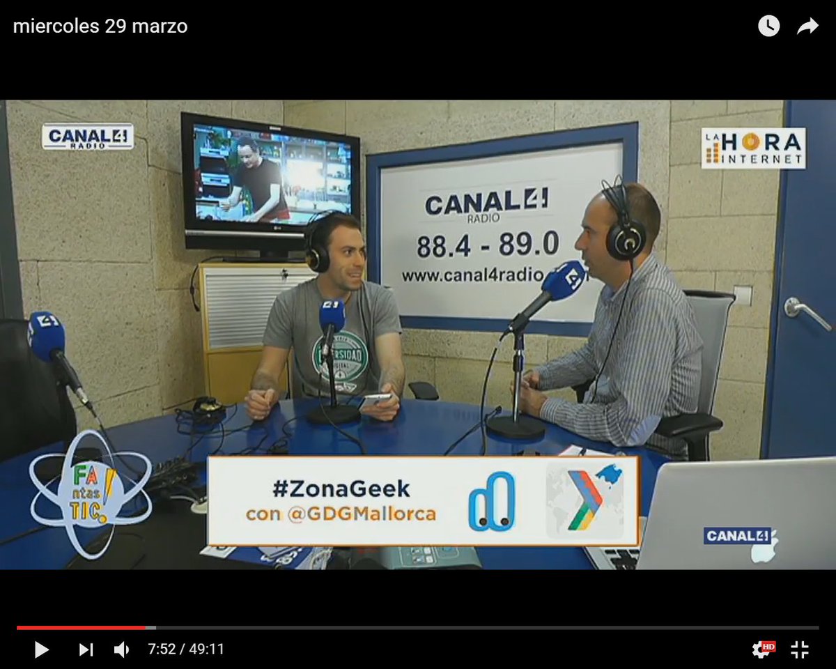 lahorainternet's tweet photo. ¡El miércoles tuvimos #ZonaGeek y #Entreblogs! Hablamos con @Trasme_oficial y @balearestb 👉https://t.co/mrDqrQAZJx Hoy volvemos a las 13:30h https://t.co/aHS1e2gJwm