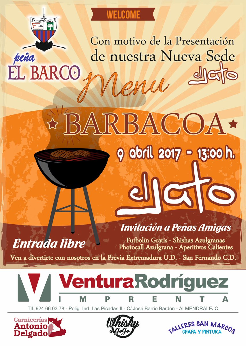 El_Barco_UD's tweet photo. Ayer presentamos en @radiogolex la previa del partido del @EXT_UD en @pubeljato, os esperamos a todos allí #ClaroQueSePuede https://t.co/F61D7pRWDr