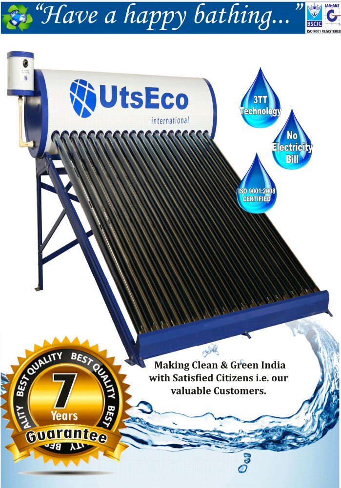 utsecosolar's tweet photo. UtsEco Solar Water Heater Installed @ Pune,India
  #UtsEcoSolarWaterHeater
  #SolarWaterHeater
  #SolarWaterHeaterSupplier
  #Pune https://t.co/IrRX8zUz7t