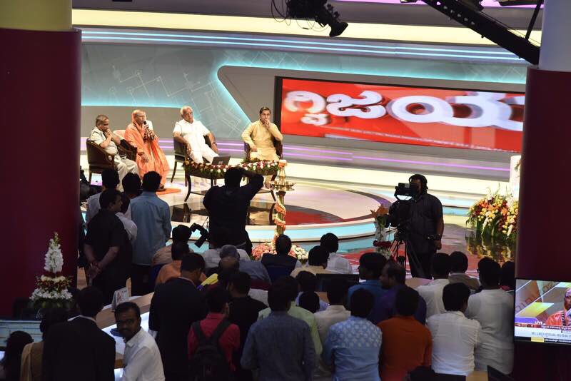 BSYBJP's tweet photo. Inaugurated Digvijaya News 24/7 Kannada channel at Bengaluru today. I wish them the very best. https://t.co/JAFyWlhh9w