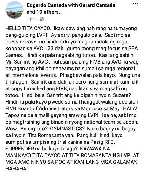 oneforPVF's tweet photo. Just in:
LVPI hindi sumipot sa umpisa ng Trial sa Pasig RTC!
#PVFight
#JusticeForPVF https://t.co/Ukw6TNoX4N