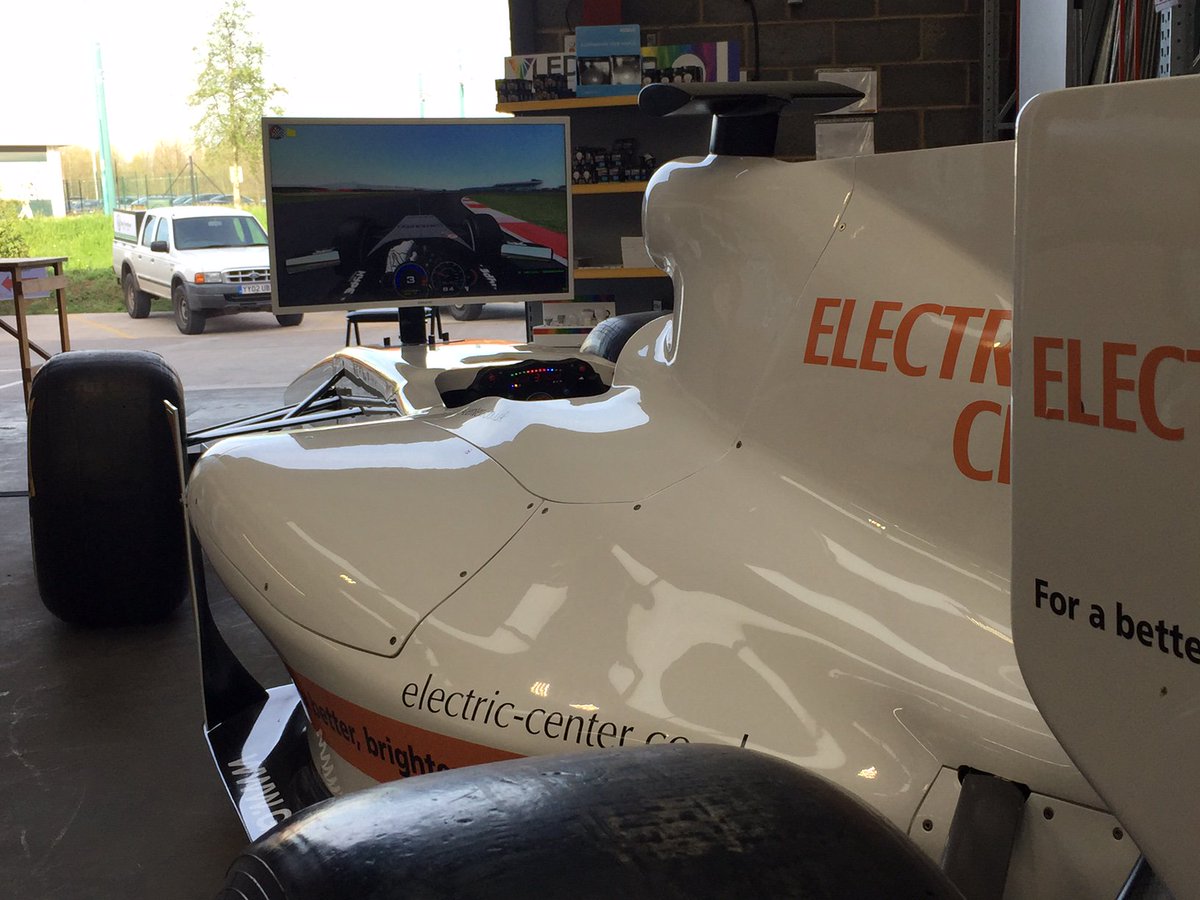 #F1 at Electric Center, Nottingham today only. Pop in for a free drive. fastest lap wins an Amazon Echo! #f1 #Simulation #haveago