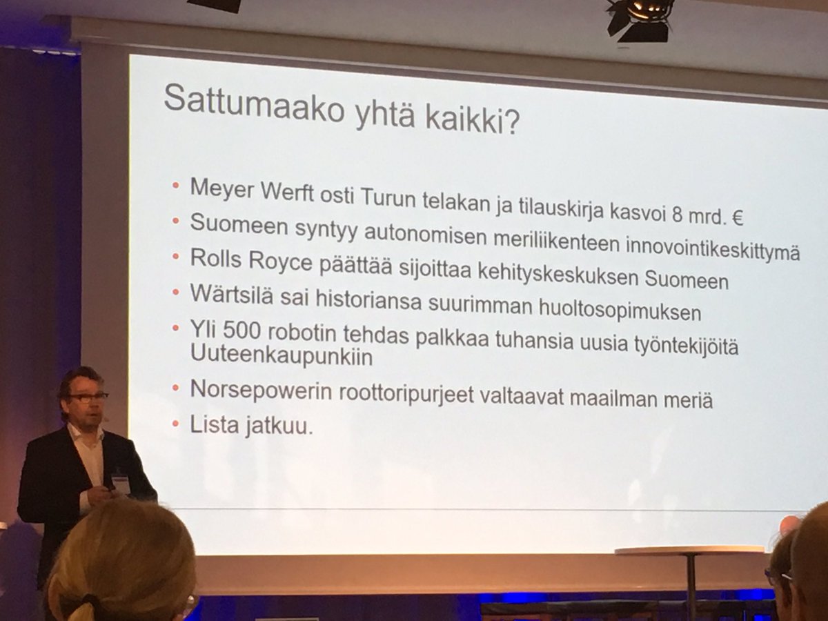 Ei sattumaa vaan seurausta osaamisesta &amp; kyvykkyydestä. Sattuman sijasta syntyy disruptiivisia menestystarinoita, sanoo <a href="/tomash59/">fredricka Tomas</a> #techdayfi