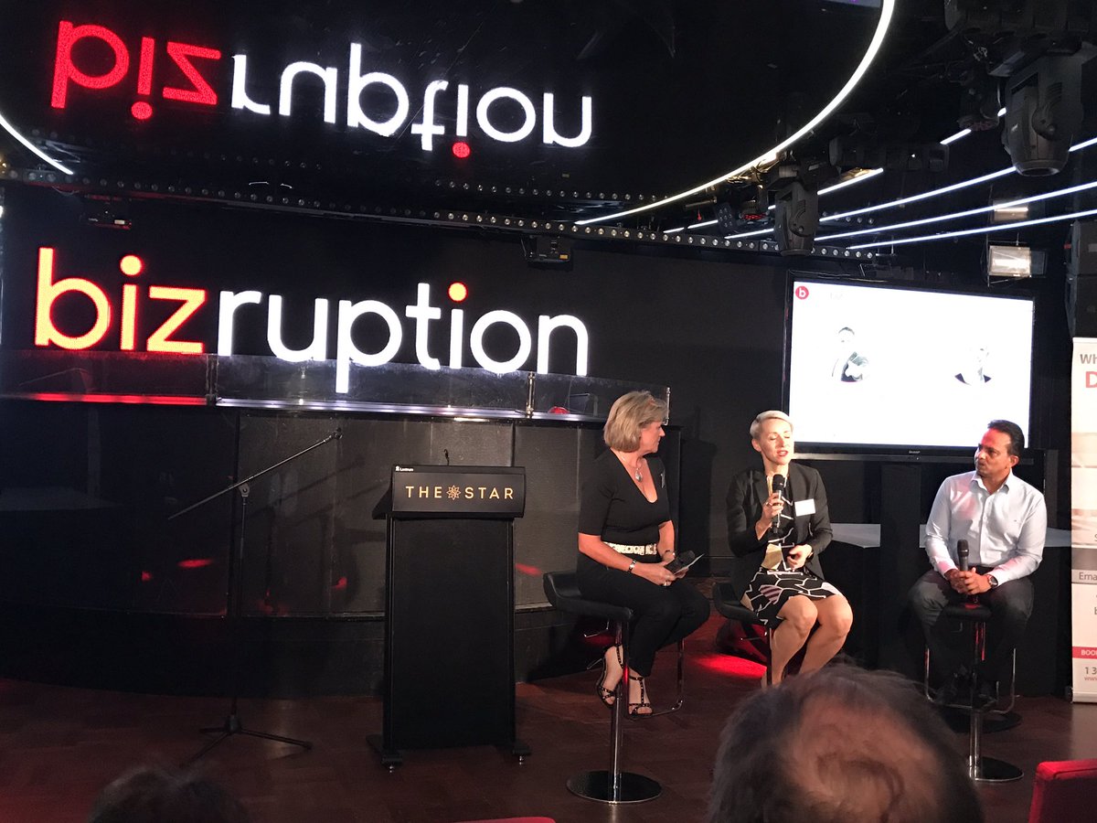 MsAnneMarieCade's tweet photo. #dineshdesilva from #netstripes talking all things innovation at #bizruption https://t.co/z86nJeL5Ia
