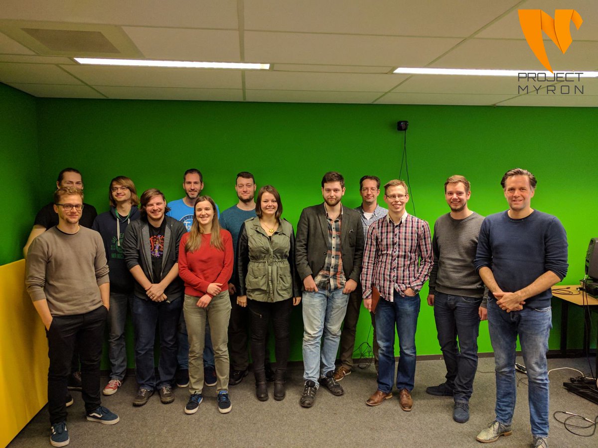 ProjectMyron's tweet image. We are Project Myron. #Saxion #VirtualDutchMen #Xsens #ManusVR