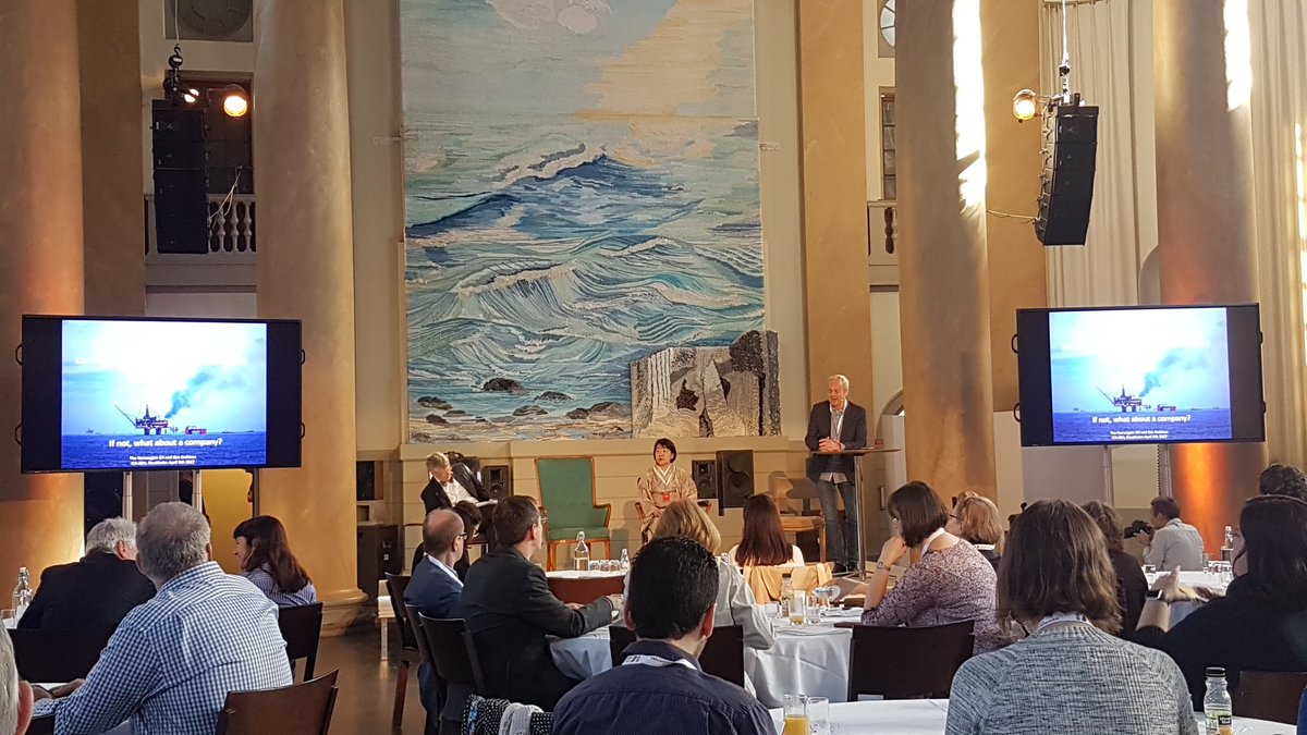 Torkel Thime presenting whats possible to achieve with some real Norwegian "dugnad" #businessarchives #ICASBA2017 #oljearkivet <a href="/Riksarkivet/">Axel</a>