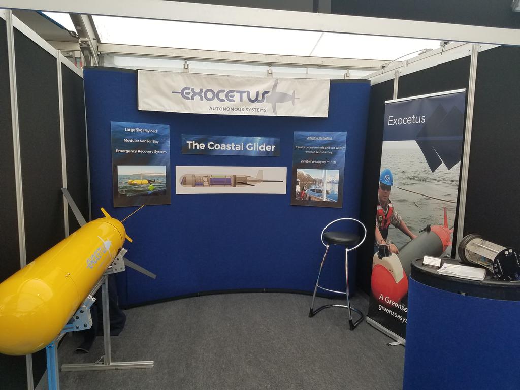 ExocetusAS's tweet photo. The #CoastalGlider is on display at @OceanBusiness 2017! https://t.co/Zhnuns5HjX