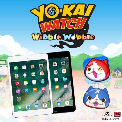 fripfoll's tweet photo. RT @Yokai_Watch_UK #Comp! RT&FLW #Win #iPad #Minito celebrate #new #YokaiWatch #WibbleWobble App! Ends 14.04 @3pm! https://t.co/qPP501JlTw