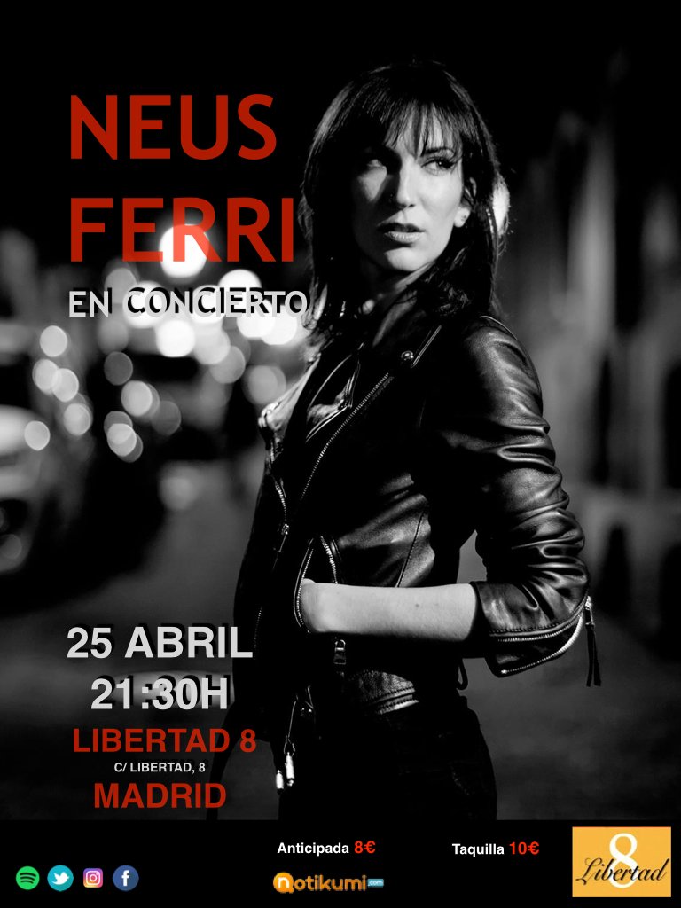 Conocimos a Neus Ferri por La Voz, pero tiene una interesante carrera después. Ahora toca en Madrid. Entradas: bit.ly/2o8QZZk
