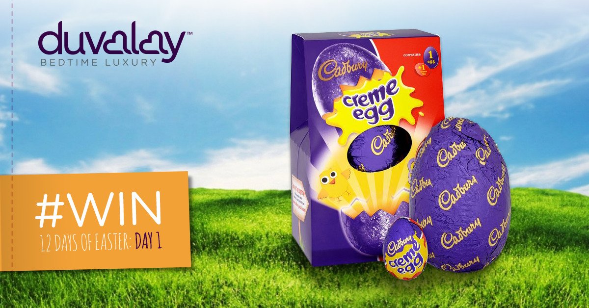 Duvalay_'s tweet image. 14 hours to go! #WIN a @CadburyUK #Easter egg in Day 1 of our #12DaysofEaster #Competition RT &amp;amp; follow by midnight to enter #winitwednesday