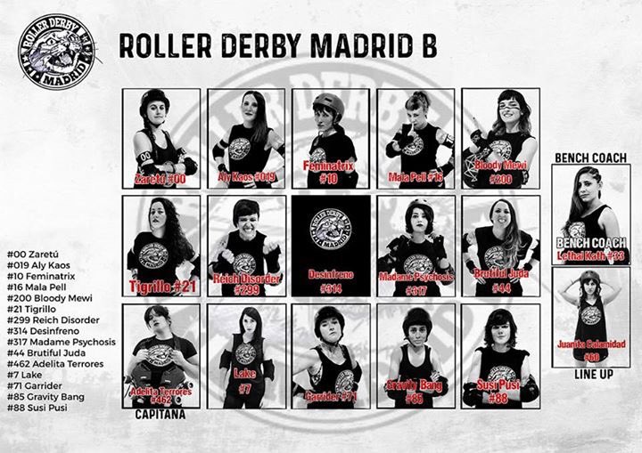 rderbymadrid's tweet photo. ¡Estas son las jugadoras que se enfrentarán el sábado en Zaragoza!
👉🏼8 de Abril, 18:45
📍Pavellón de Garrapinillos
@zgzrollerderby https://t.co/VrJ1APrT4T