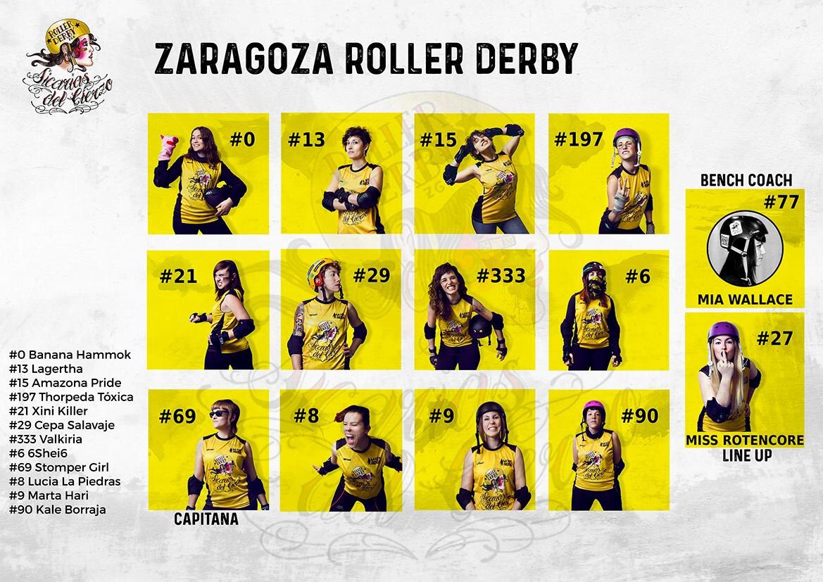 ¡Estas son las jugadoras que se enfrentarán el sábado en Zaragoza!
👉🏼8 de Abril, 18:45
📍Pavellón de Garrapinillos
<a href="/zgzrollerderby/">Sicarias del Cierzo</a>