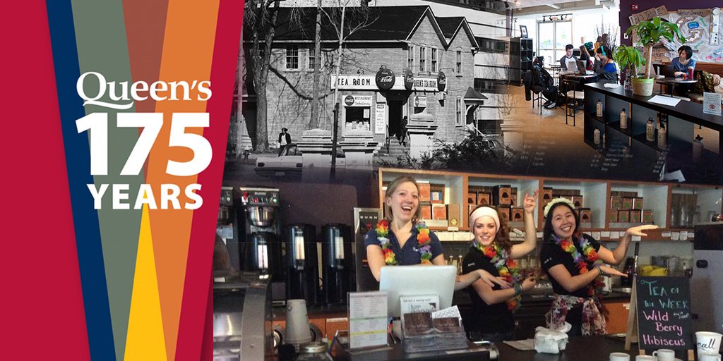 queensu's tweet photo. .@the_tearoom: greasy spoon opened in 1924, closed in 70s, reborn in 06 thanks to student entrepreneurs #queensu175 https://t.co/fs4ciqWT3y https://t.co/9CvkBKAvQH