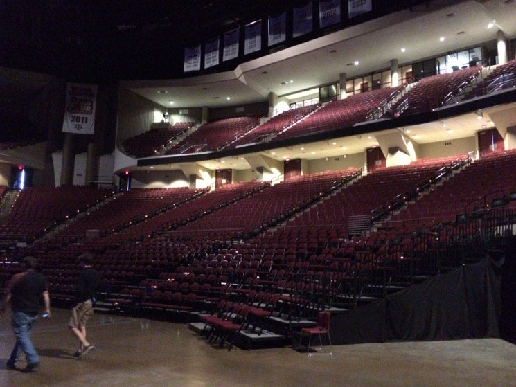 Wow. This must be the biggest hall I have ever been in. It seats 13,000 people. Luckily we are just using one end.