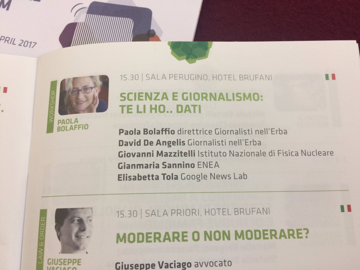 pbolaffio's tweet photo. #scorie #entropia #energia #sferaabiotica e #dati: prove di dialogo tra #scienza e #giornalismo #ijf27 @gNellerba https://t.co/y6q68EYaoH