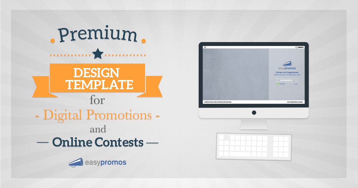 easypromosapp's tweet image. News! From today on you can use our #PREMIUMTEMPLATE to create more customized and flexible #promos: bit.ly/TW-premium #mobilefirst