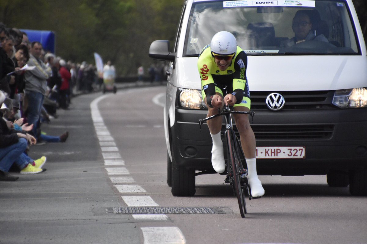 circuitcycliste's tweet photo. Le Contre la montre d'@Angers en images ! #CircuitSarthe https://t.co/PpgOFIFS45