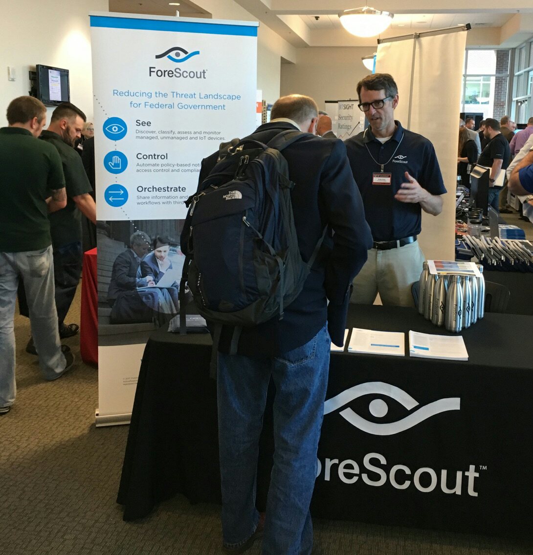 ChristinaFo's tweet image. #ForeScoutGov is a proud platinum sponsor at #CISRC 
Visit the @ForeScout table to learn how we help gov agencies protect their networks