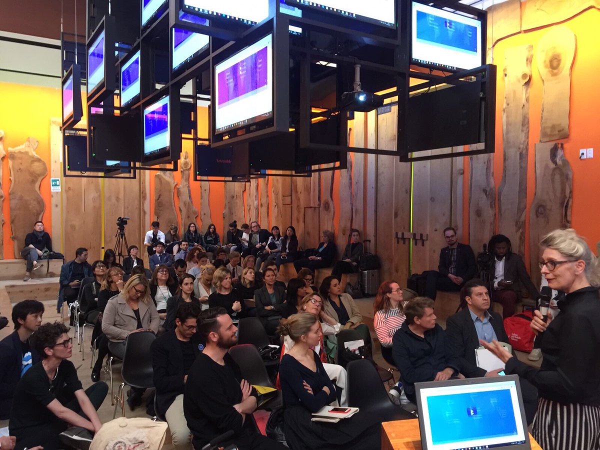 WDesignWeeks's tweet image. #fullhouse in the @LaTriennale for #WorldDesignWeeks first official meeting after the launch in @dutchdesignweek 2016