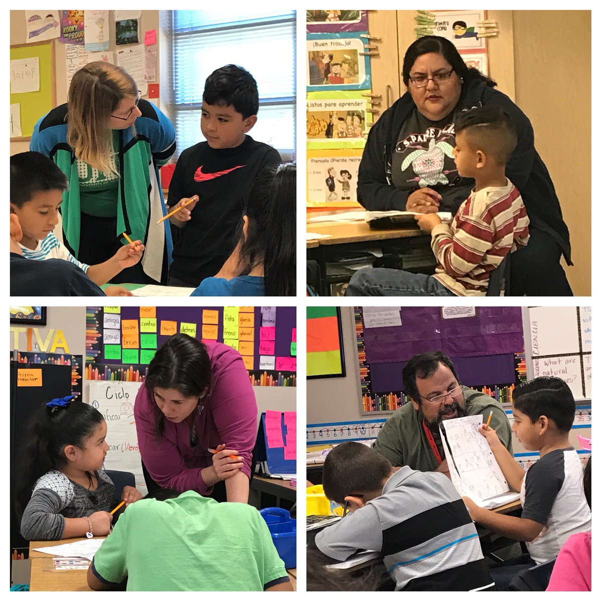 ms_dewalt's tweet photo. #ManorISD writing teachers conferencing with these awesome 1st graders @BMESBulldogs #HTWP #writersworkshop #talentedkids #bilingualed https://t.co/OupQe23tsb