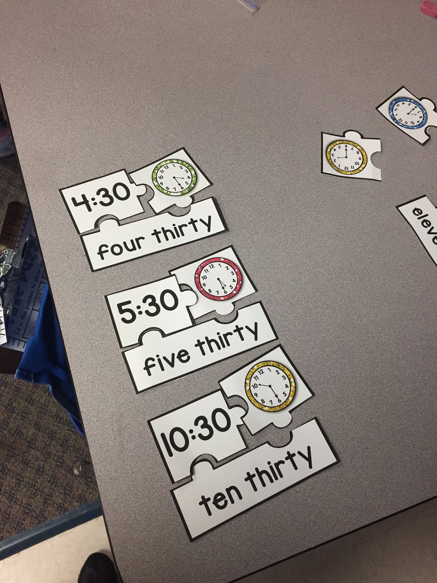 fruitpatch2's tweet photo. Time puzzles and measurement books to end our measurement unit! #gentryproud https://t.co/a11cQXkSEJ
