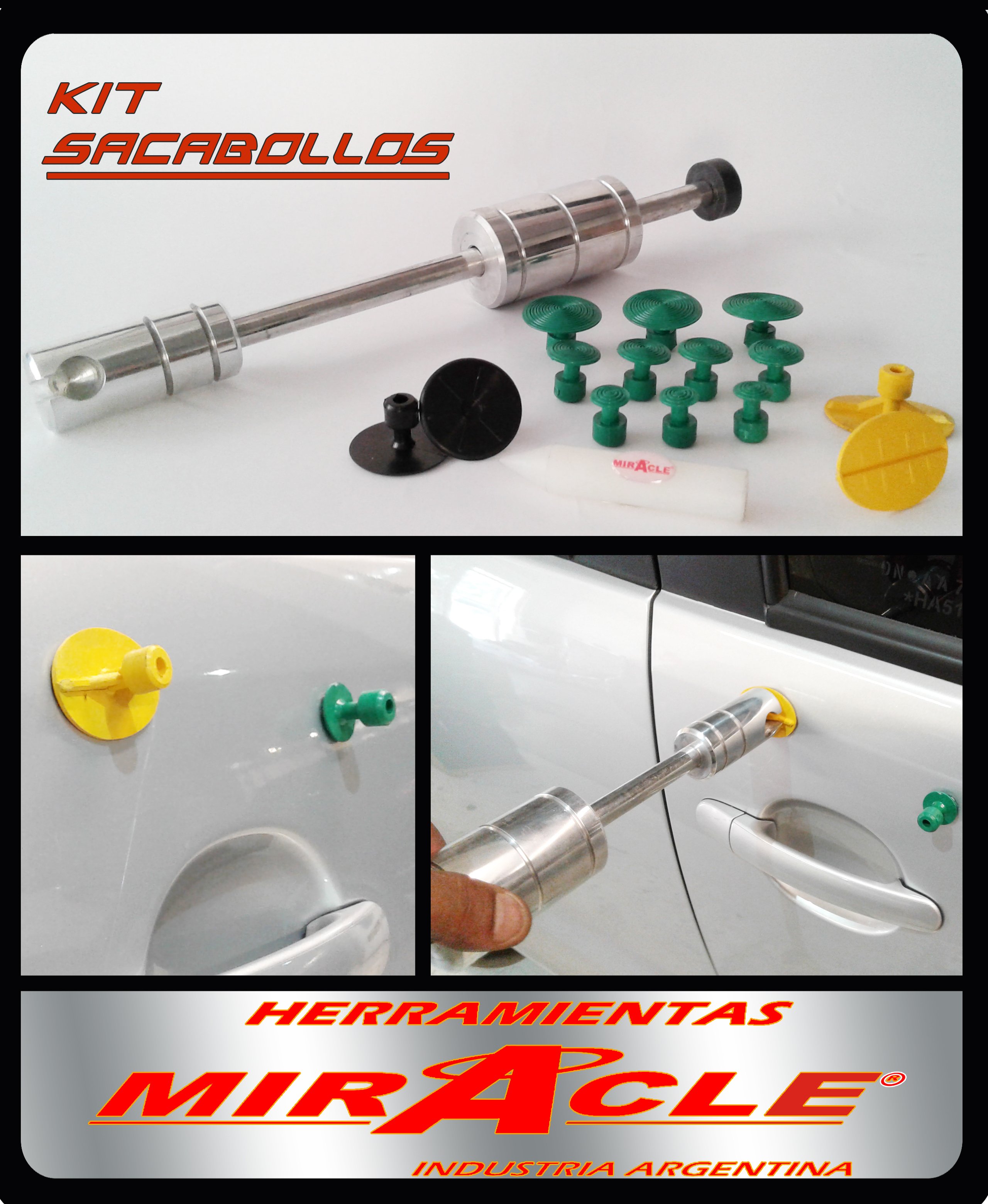 altura eficientemente destacar Herramientas Miracle on Twitter: "kit #sacabollos universal #abolladuras  #golpes #granizo #garage https://t.co/0sCDfpPrHd" / Twitter