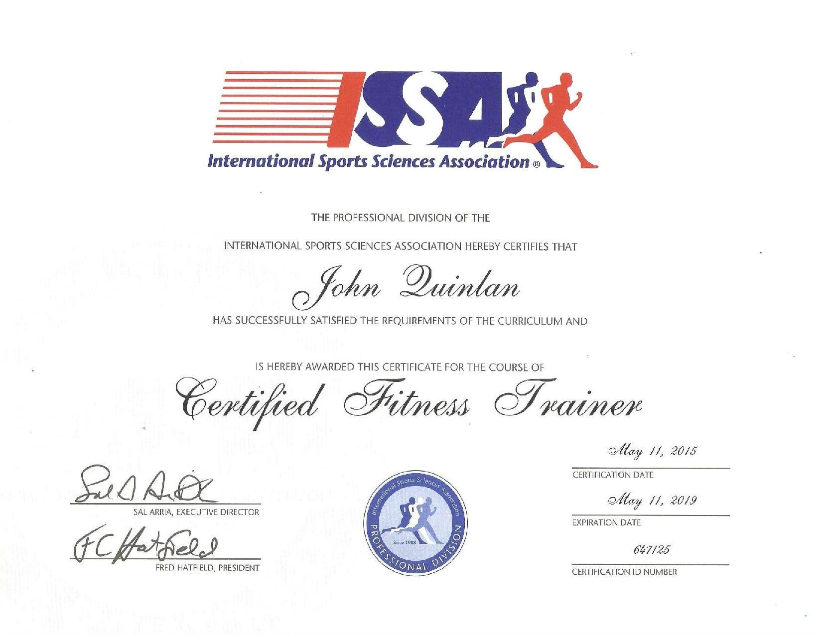 Issa certified personal on sale trainer
