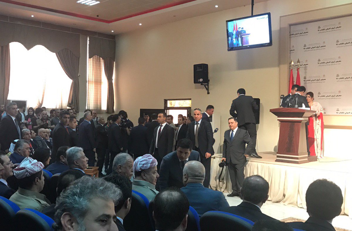 اليوم حضور شيخ ابوحاتم الجبوري  في العاصمة اربيل مراسيم افتتاح معرض اربيل الدولي للكتاب ..بحضور فخامة الرئيس مسعود برزاني الله يحفضه