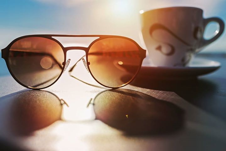 Coffee goes best with sand and sun.