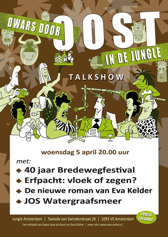 Het is 5 april:nieuwe editie Dwars talkshow in <a href="/jungleamsterdam/">JUNGLE AMSTERDAM</a> @evakelder <a href="/bredewegfest/">Bredewegfestival</a> <a href="/grafischwa/">GWA Grafische Werkplaats Amsterdam</a> <a href="/robzwetsloot/">rob zwetsloot</a> @ireneckuiper <a href="/joswgm/">J⚽️S Watergraafsmeer</a>
