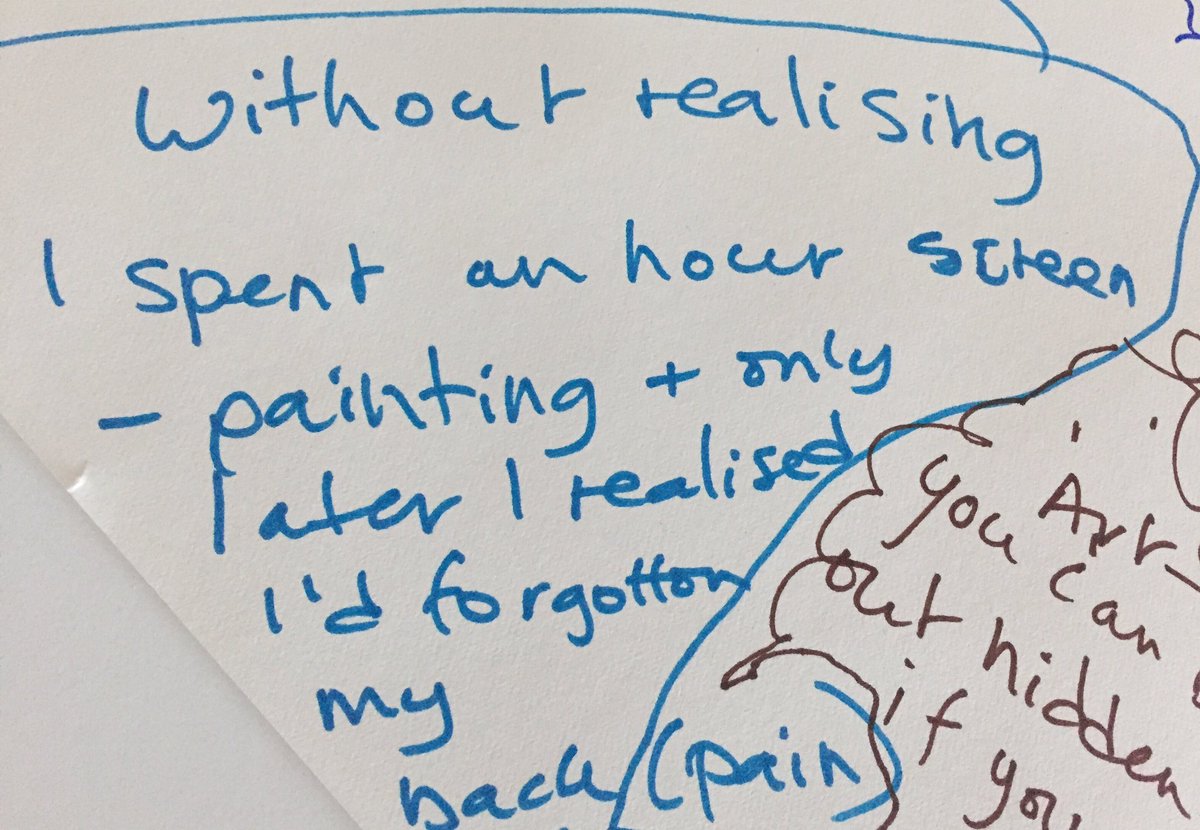 freshartsruth's tweet photo. Great patient feedback on #benefitsofart @NorthBristolNHS @WillisNewson #pain #PainManagement https://t.co/JhiSszq49b