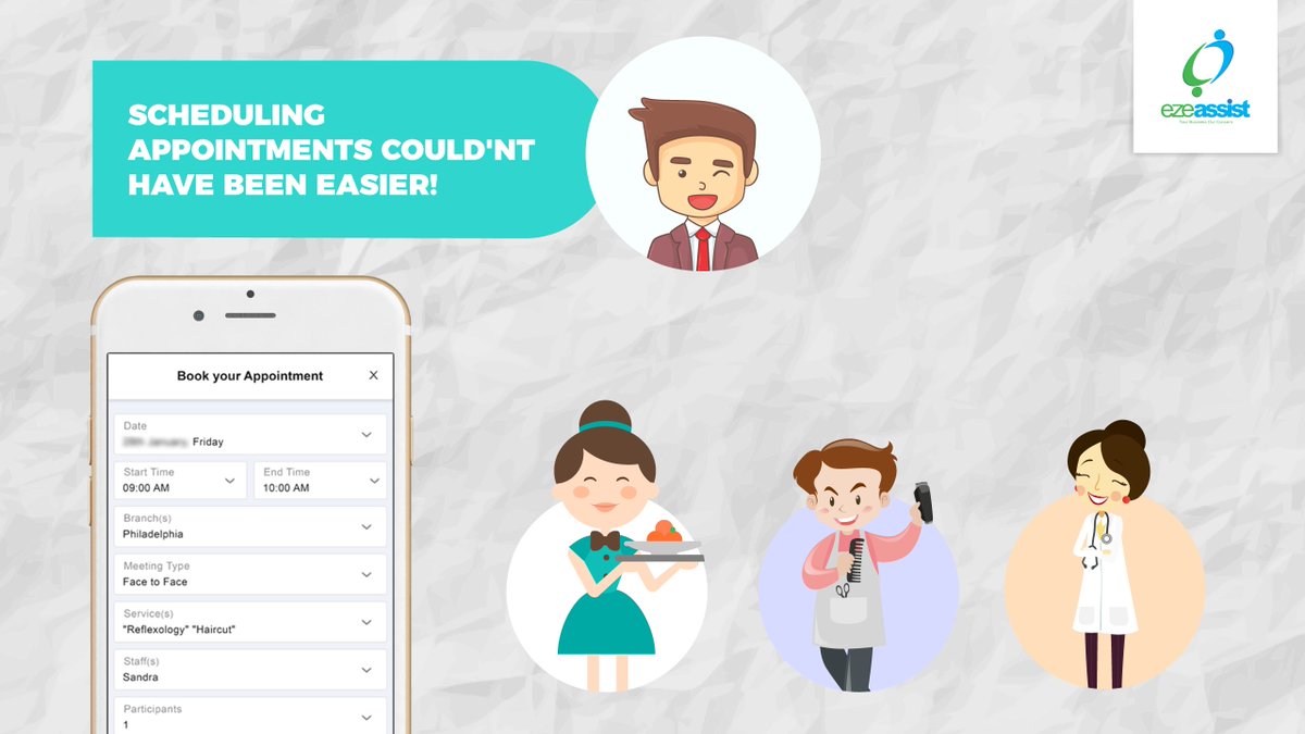 ezeassist's tweet photo. Christy now books appointments with her favorite hairdresser easily! #spabookingsoftware #smallbusiness https://t.co/WBTaR6LC5W https://t.co/kJjUSxRgOZ