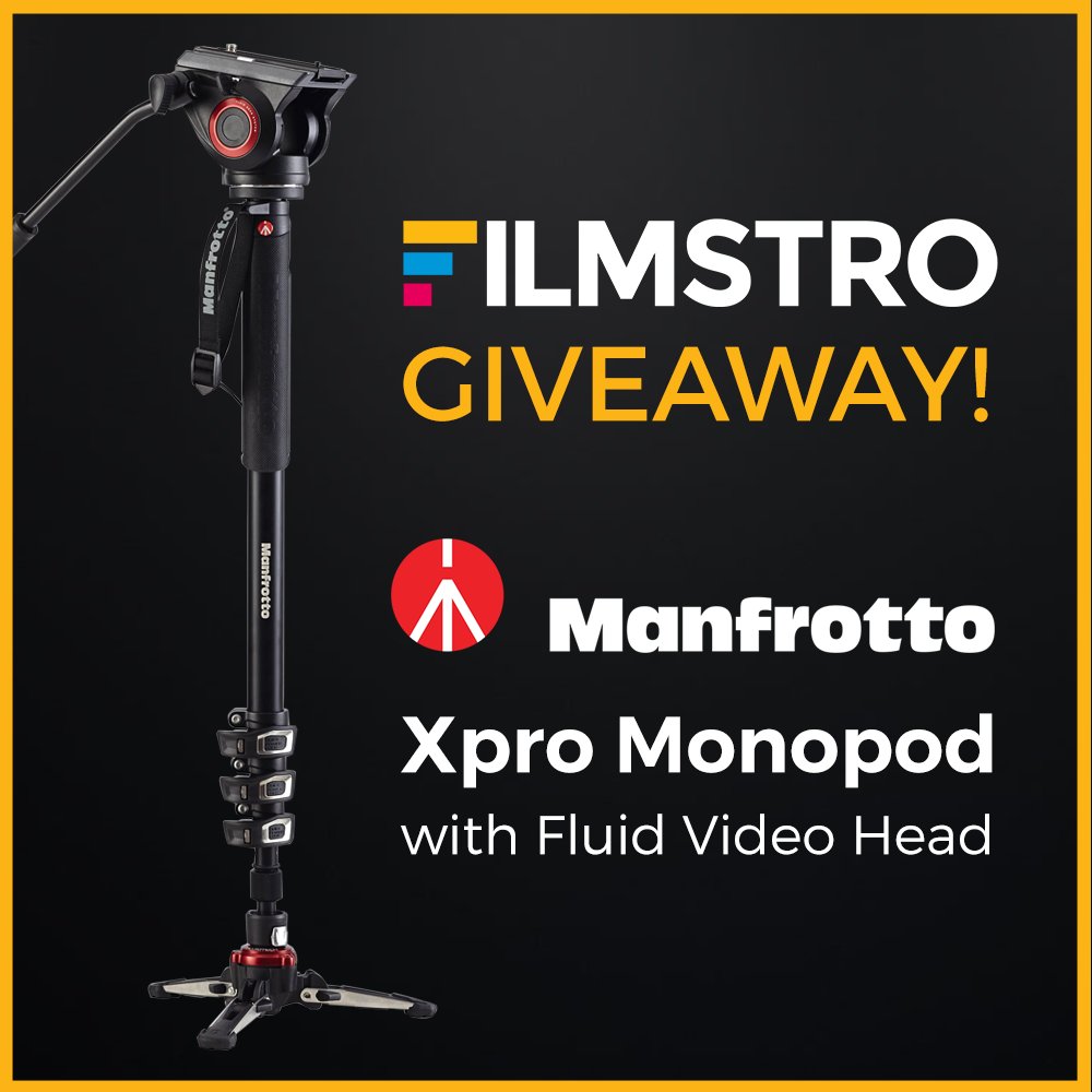 Filmstro's tweet image. Win a @manfrotto_tweet Monopod!! Enter by retweeting this and following @Filmstro - Winner to be announced on 24th April 2017! #Filmmaking