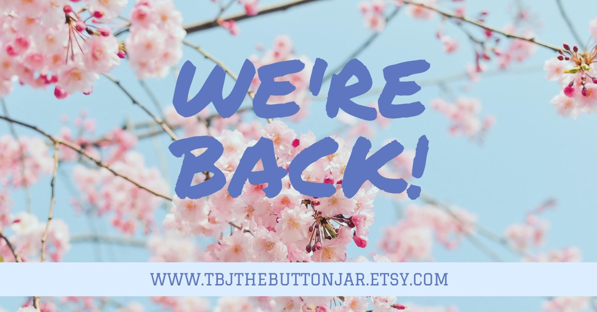 We've had a rather long winter break - but now we're back! #etsy #WelcomeBack #handmade #SmallBusiness