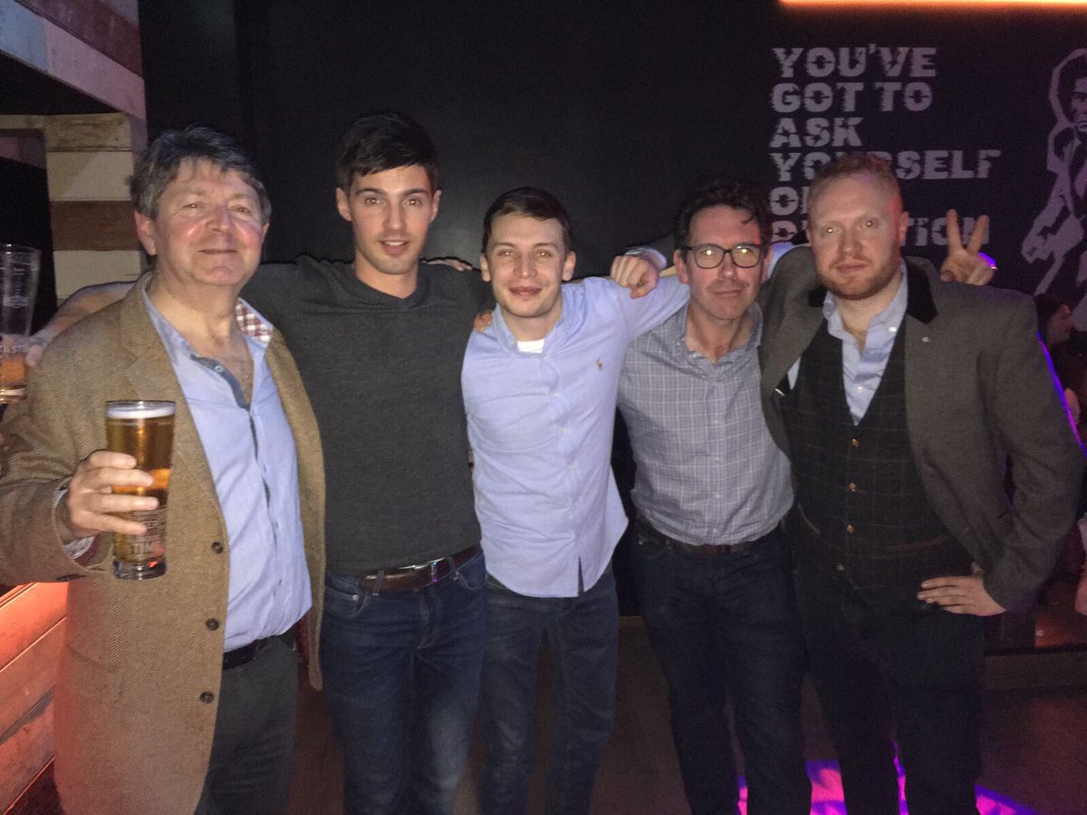 reayj2003's tweet photo. The boys reunited @flarepathtour https://t.co/f2YbKuwp5i