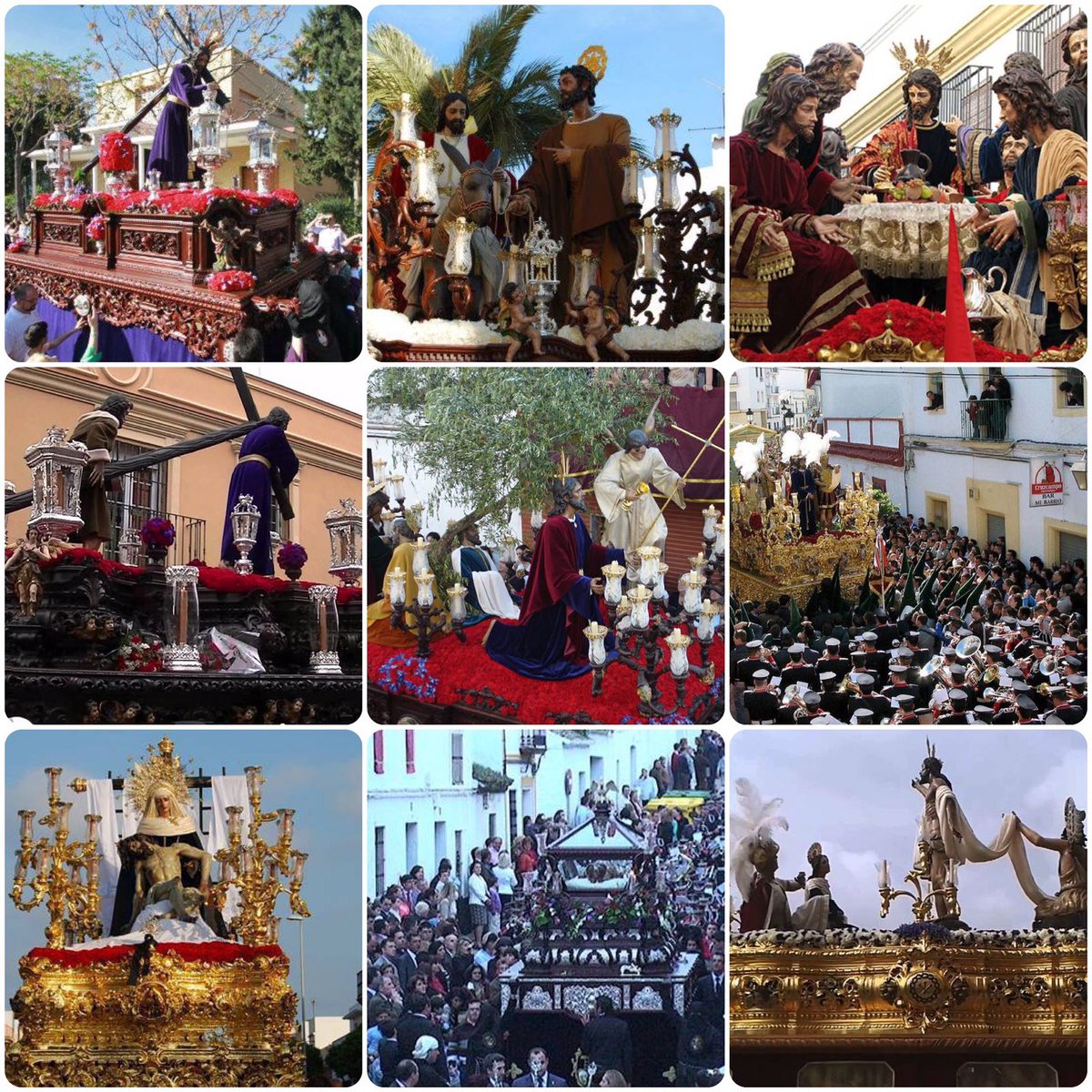 EDH_1969's tweet photo. Estos son los pasos d misterio q acompañaremos esta #SS2017 Sevilla, Dos Hermanas, Jerez, Castilblanco, La Carolina #SSEDH2017 @borriquitadh https://t.co/NnTUoj9TOp