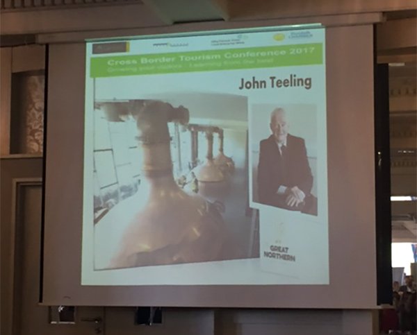 matthewscoaches's tweet photo. John Teeling, Whiskey Tourism, the potential: what are visitors looking for. #GreatNorthernDistillery #Dundalk #cbtc2017 #WhiskeyTourism https://t.co/GkFuH6dinC