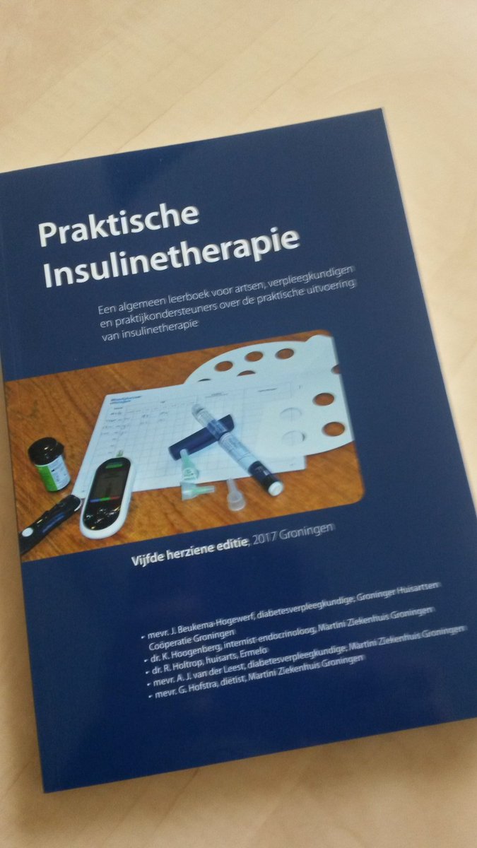 Ons nieuwste boekje "Praktische Insulinetherapie" vers van de pers 😊