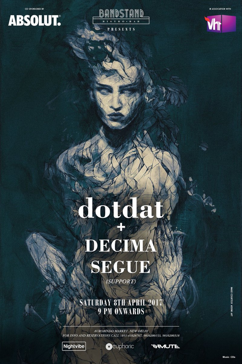 #Vh1GigAlert @Nightvibe_NV presents Dotdat &amp; Decima Segue on Saturday, 8 April, 9 PM onwards at @bandstanddelhi.