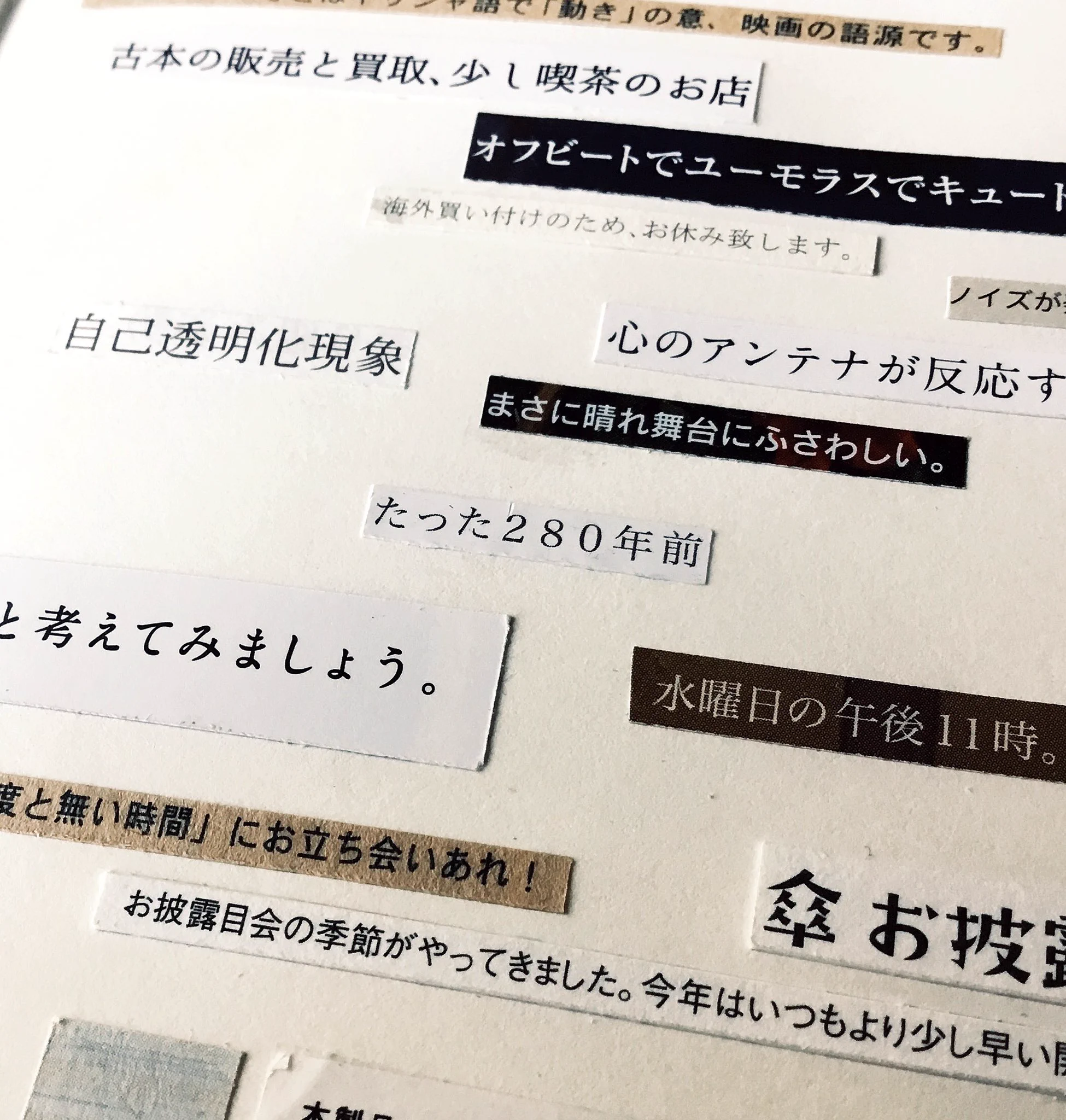 空想の世界が広がるw肩こりそうだけど、言葉集めの趣味がおもしろそうwww