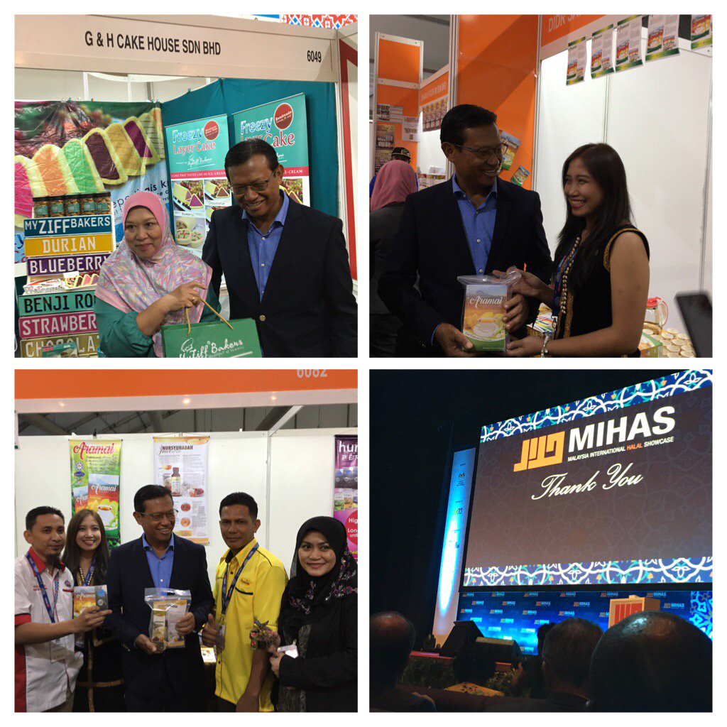 sharimatsaleh's tweet photo. Thank u DS Shabery Cheek for visiting #mihas2017 #thinkHalal thinkMIHAS #MATRADE https://t.co/tVL0GGYdCO
