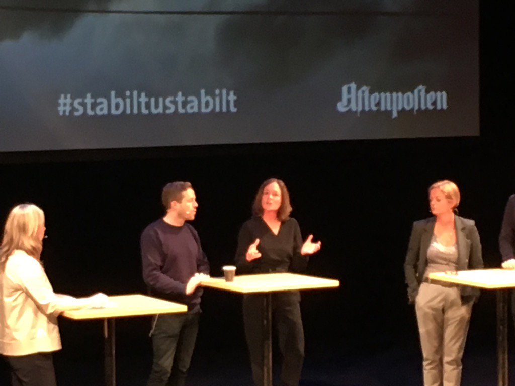 @HildeTonne Deling av data er grunnleggende. Enig - analogien til oljeeventyret er tydelig. #stabiltustabilt