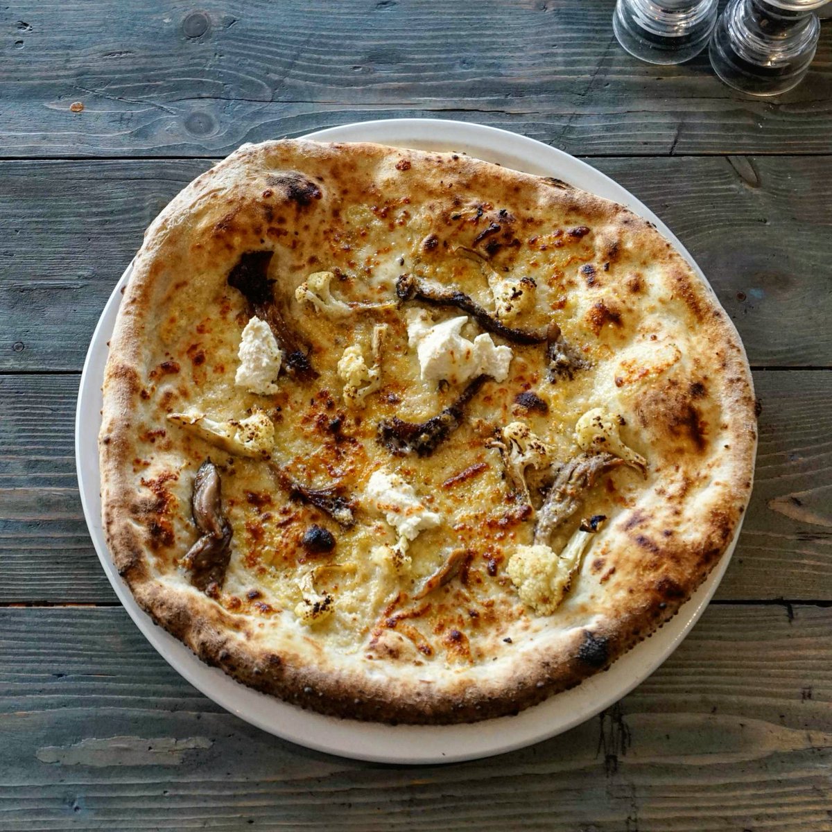 New pizza special - slow roasted lamb, cauliflower, mozzarella, fresh ricotta, shaved parmesan &amp; toasted dukkah seeds. Damn, that was FINE.