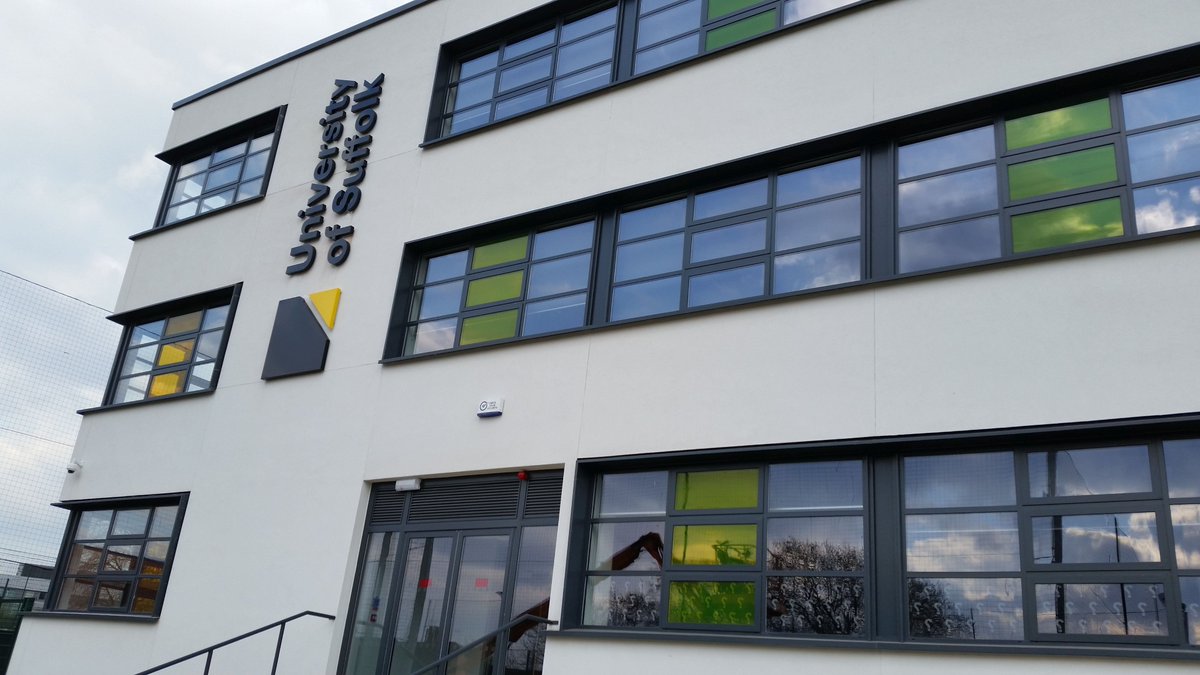 Spectrum_SG_Ltd's tweet photo. Another job completed for the University of Suffolk. Large built up halo illuminated logo. https://t.co/LeHOKegS1R
