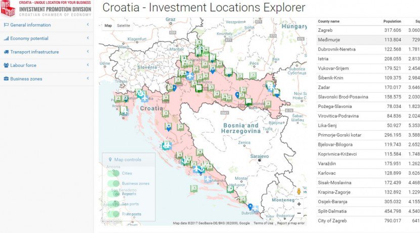 U #ponedjeljak predstavljamo interaktivnu kartu županija namijenjenu investitorima. Ovo je odličan način za olakšavanje ulaska investicija