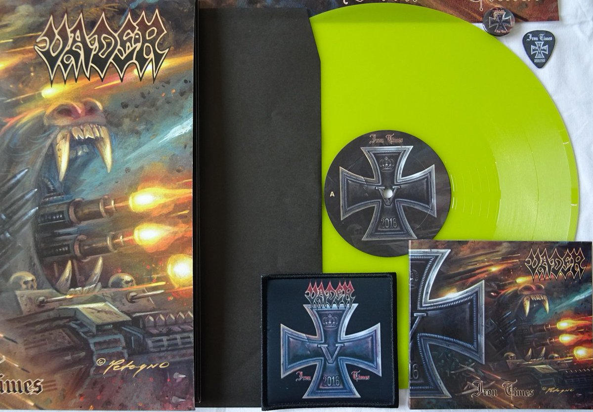 DeathMetalPL's tweet photo. VADER Iron Times Ltd LP+CD+POSTER+PATCH+BADGE+GUITAR PICKS+TAPE
https://t.co/BTBlOb6YOz
https://t.co/QdwcrHUQtC
https://t.co/8qtvElUpv8 https://t.co/mWYDoqnnpE