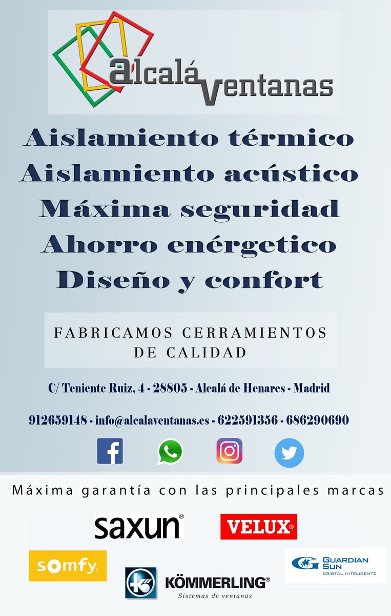 Confort, aislamiento, eficiencia energética... mucho más que ventanas en alcalaventanas.es