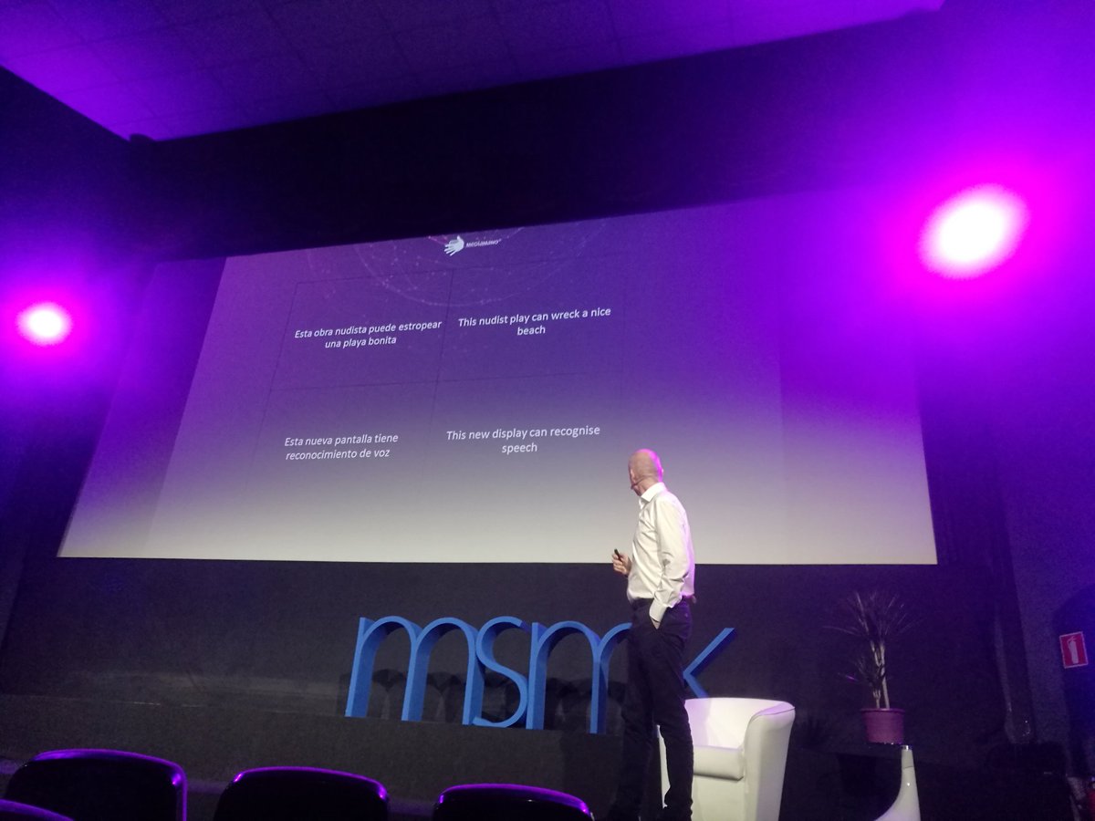 encarsl_'s tweet photo. Tremenda presentación de @MediamanoTweets  'la importacia del contexto' en reconocimiento de voz #BDTA17 con @MSMK_ https://t.co/lpdShTyt9e