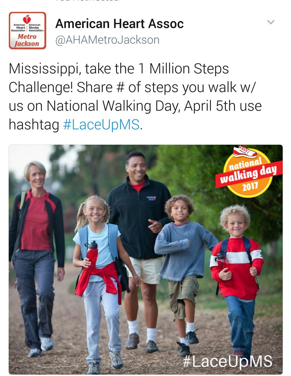 Olliegall's tweet photo. #TGBATG @GirlTrek #4Dark30 #FunB4TheSun 4+miles #NationalWalkingDay #LaceUpMS #AHALaceUp #JumpStartChallenge Day #5
#NeighborhoodWalk https://t.co/61hVE6th59