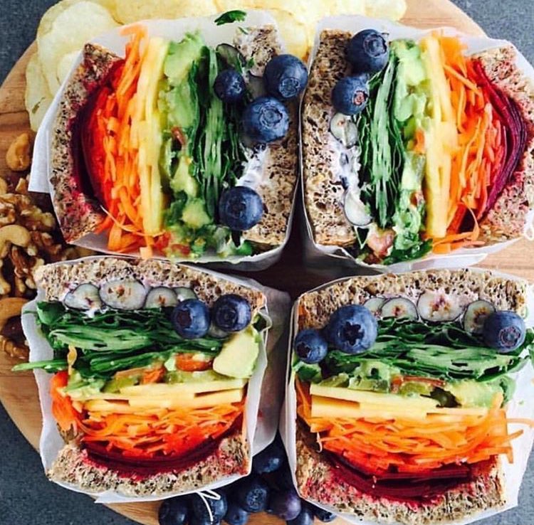 PenniShelton's tweet photo. The ultimate rainbow sandwich ππππΌ
#eattherainbow #carrots #beets #kale #avocado #rawcrush https://t.co/vwUpV6eaU9